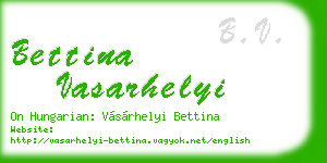 bettina vasarhelyi business card