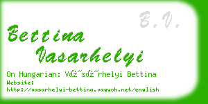 bettina vasarhelyi business card